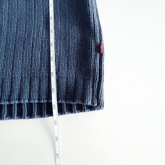 Levi's Men's Pullover Soft Knit Sweater Mock Neck Long Sleeve Blue Medium - Picture 5 of 7